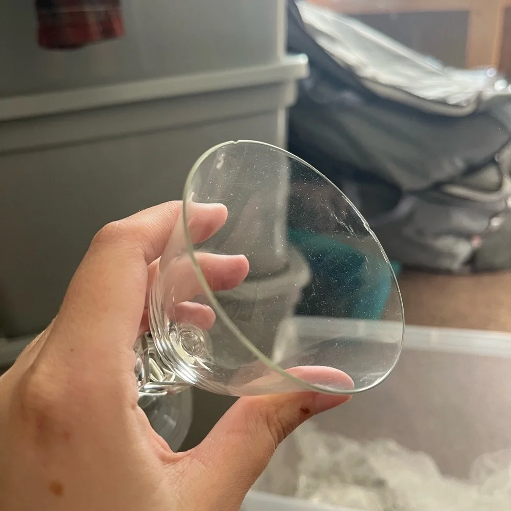 Set of 6 Small Glass Goblets